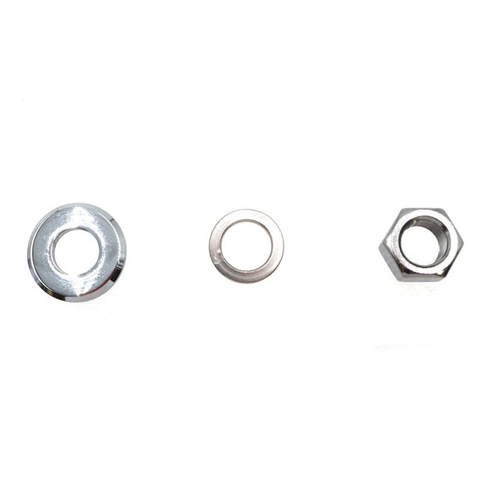 Chrome Front Axle Nut and Washer Kit - V-Twin 44-0599 - Shovelhead 1973+