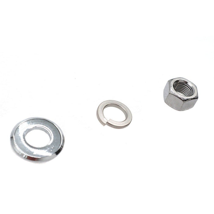 Chrome Front Axle Nut and Washer Kit - V-Twin 44-0599 - Shovelhead 1973+