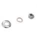 Chrome Front Axle Nut and Washer Kit - V-Twin 44-0599 - Shovelhead 1973+