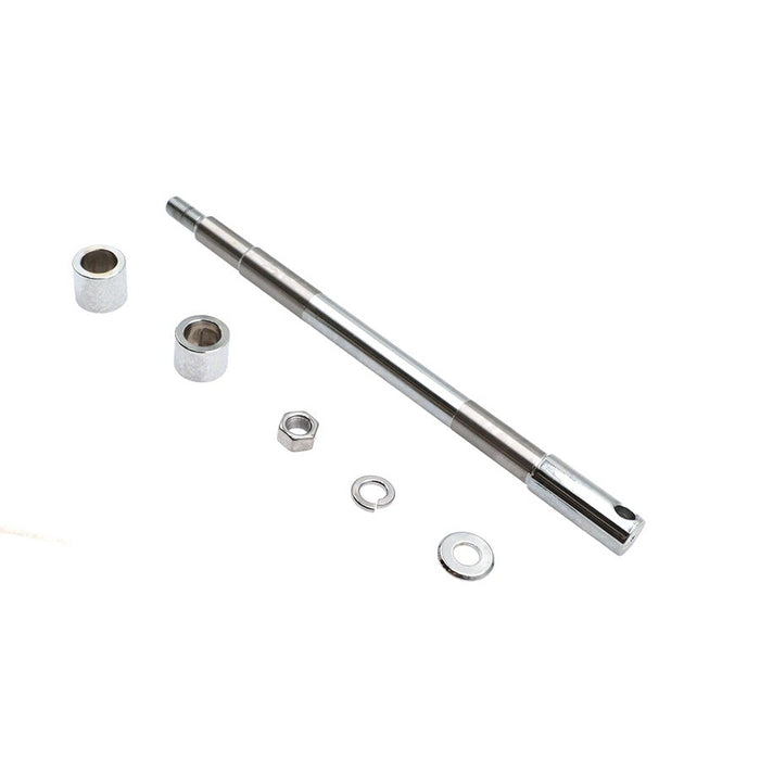 Chrome Front Axle Kit 12-15/16 Overall Length - V-Twin 44-0613 - OEM 43346-83B - Twin Cam 2000+