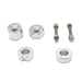 Chrome Rear Axle Adjuster and Nut Kit - V-Twin 44-0635 - Evolution Softail 1986-1992