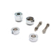 Chrome Rear Axle Adjuster and Nut Kit - V-Twin 44-0635 - Evolution Softail 1986-1992
