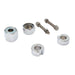 Chrome Rear Axle Adjuster and Nut Kit - V-Twin 44-0635 - Evolution Softail 1986-1992