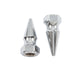 Chrome Axle Nut Kit Pike Style - V-Twin 44-0647