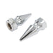 Chrome Axle Nut Kit Pike Style - V-Twin 44-0647