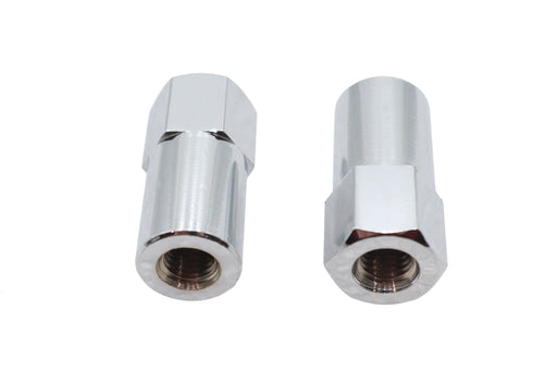 V-Twin Manufacturing Chrome Billet Nut Set Fine Thread