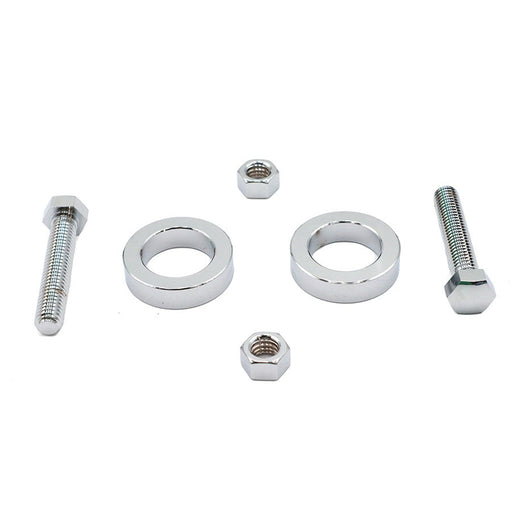 Chrome Rear Axle Adjuster Kit - V-Twin 44-0698 - OEM 4433 - Twin Cam Softail 2008-2017