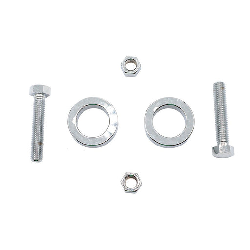 Chrome Rear Axle Adjuster Kit - V-Twin 44-0698 - OEM 4433 - Twin Cam Softail 2008-2017