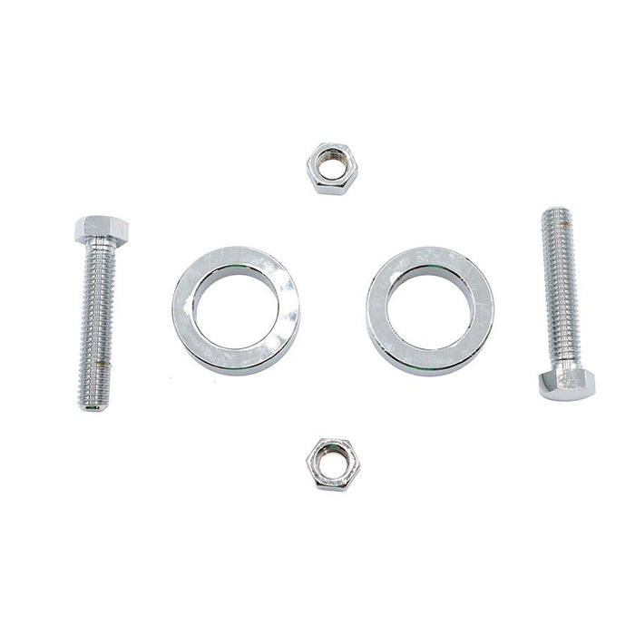 Chrome Rear Axle Adjuster Kit - V-Twin 44-0698 - OEM 4433 - Twin Cam Softail 2008-2017