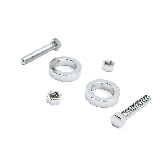 Chrome Rear Axle Adjuster Kit - V-Twin 44-0698 - OEM 4433 - Twin Cam Softail 2008-2017