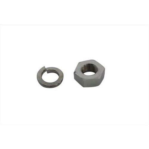 Chrome Hex Nut and Lock Washer Set - V-Twin 44-0749 - Sportster 0+