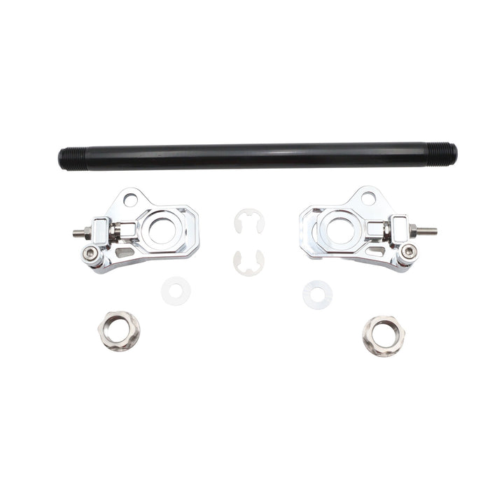 25mm Rear Axle Adjuster Kit Chrome - V-Twin 44-0764 - Twin Cam Touring 2009+