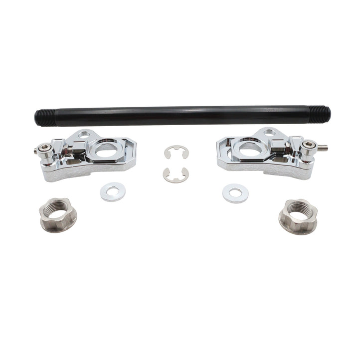 25mm Rear Axle Adjuster Kit Chrome - V-Twin 44-0764 - Twin Cam Touring 2009+