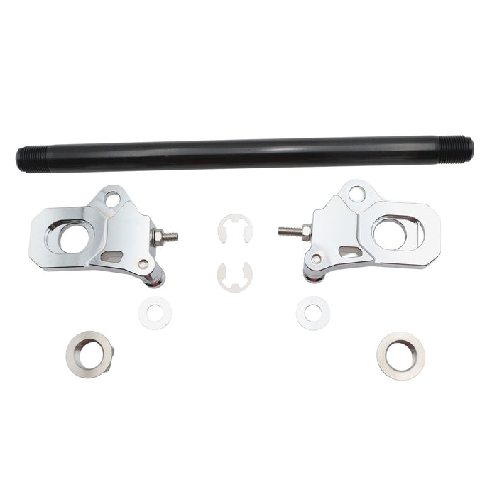 25mm Rear Axle Adjuster Kit Chrome - V-Twin 44-0764 - Twin Cam Touring 2009+