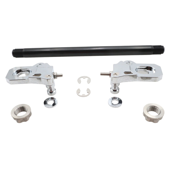 25mm Rear Axle Adjuster Kit Chrome - V-Twin 44-0764 - Twin Cam Touring 2009+