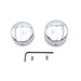 Chrome Rear Axle Nut Cap Set - V-Twin 44-0845 - OEM 42034-07 - Twin Cam Dyna 2006-2007