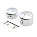 Chrome Rear Axle Nut Cap Set - V-Twin 44-0845 - OEM 42034-07 - Twin Cam Dyna 2006-2007