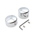 Chrome Rear Axle Nut Cap Set - V-Twin 44-0845 - OEM 42034-07 - Twin Cam Dyna 2006-2007
