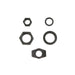 Parkerized Rear Axle Nut and Lock Kit - V-Twin 44-1046