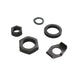 Parkerized Rear Axle Nut and Lock Kit - V-Twin 44-1046
