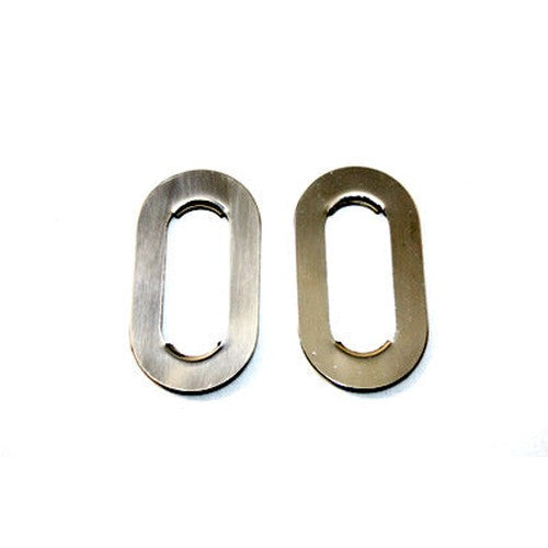 Rear Axle Adjuster Slide Plate Stainless Steel - V-Twin 44-1989 - Big Twin 1984-2005