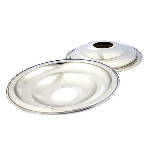 16 Rear Wheel Cover Set Chrome - V-Twin 45-0365 - Big Twin 1973-1984