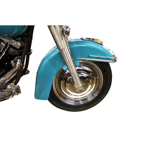 16 Front Wire Wheel Cover Set Chrome - V-Twin 45-0378