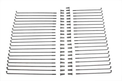 V-Twin Manufacturing Stainless Steel 18 Spoke Set