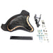 Black Police Solo Seat Kit - V-Twin 47-0479 - Twin Cam Softail 2000-2017