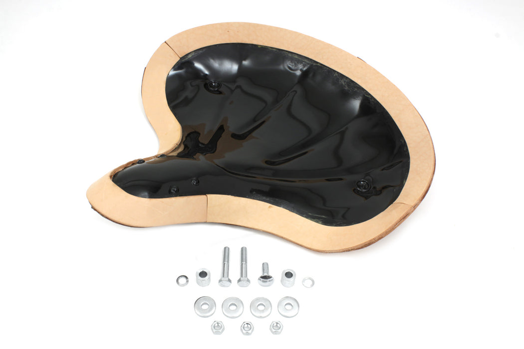 Corbin Gentry Natural Leather Early Knucklehead Solo Seat Pan