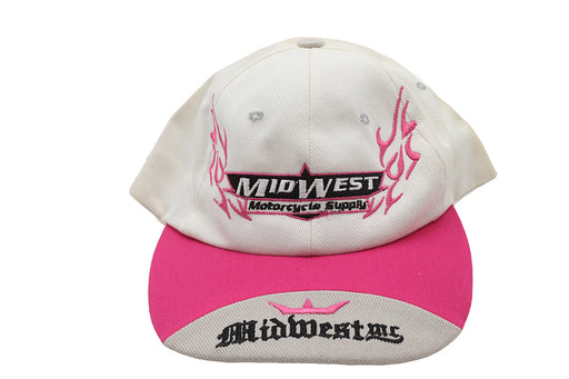V-Twin Manufacturing Midwest Motorcyle Supply Hat Pink