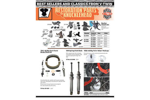 V-Twin Manufacturing VTWIN MFG Restoration Parts for Knucklehead