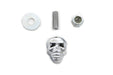 V-Twin Manufacturing Chrome Deco Skull - additional view 2