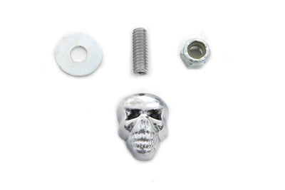 V-Twin Manufacturing Chrome Deco Skull - additional view 2