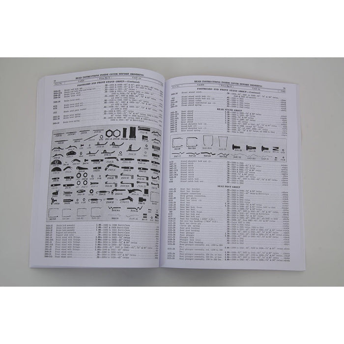 1930-1936 VL and 1936-1941 Overhead Valve Parts Book - V-Twin 48-0834