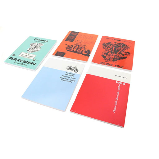 Panhead and Shovelhead Parts and Service 5 Piece Manual Set - V-Twin 48-0835