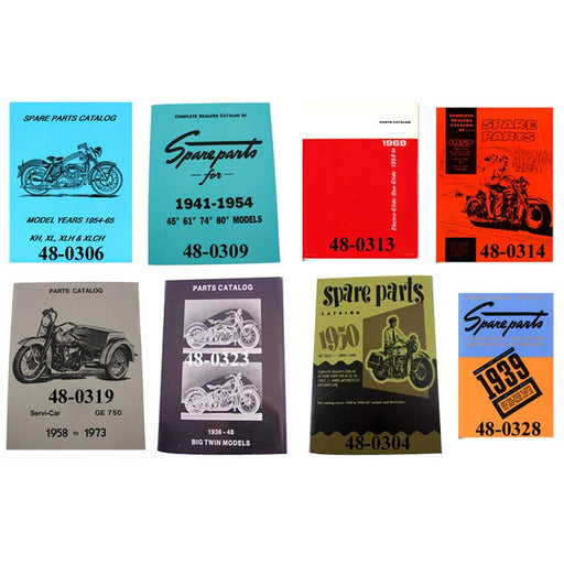 Flat Head Parts Book Set - V-Twin 48-1271 - Sportster 1926-1973