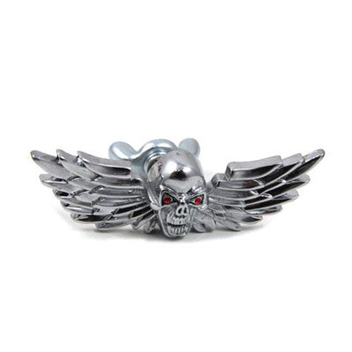 Skull with Wings Medallion Set - V-Twin 48-1323