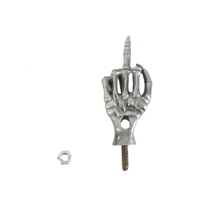 Middle Finger License Plate Topper with Stud Mount - V-Twin 48-1499