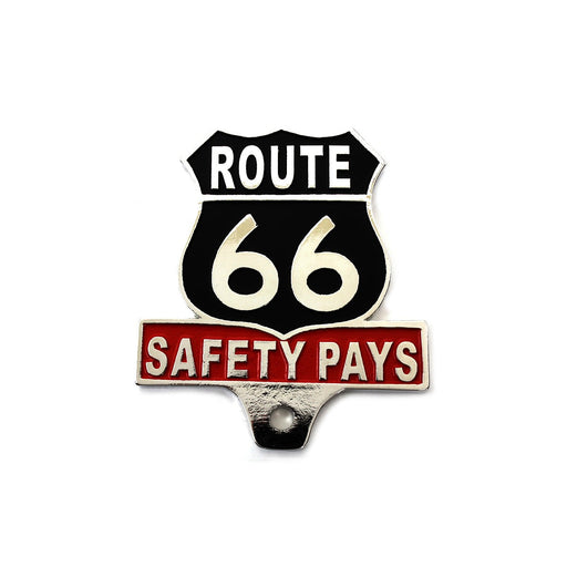 Route 66 License Plate Topper - V-Twin 48-1606