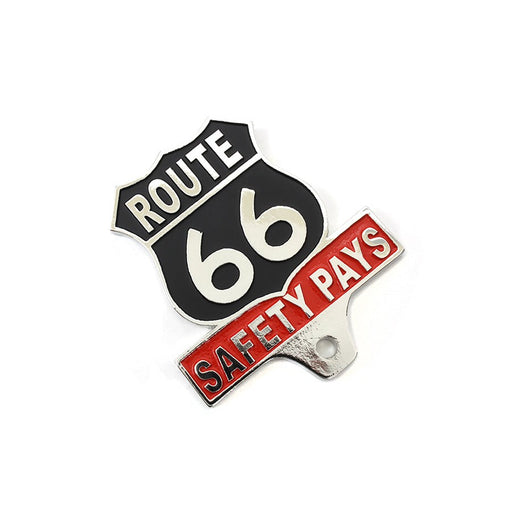 Route 66 License Plate Topper - V-Twin 48-1606