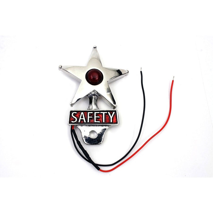 Safety License Plate Topper with LED Lamp - V-Twin 48-1618