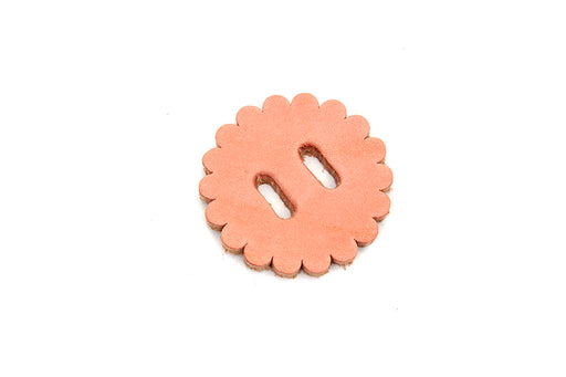 V-Twin Manufacturing Natural Leather Concho Rosette 1-3/4",Y - additional view 2