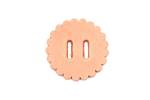 V-Twin Manufacturing Natural Leather Concho Rosette 2",Y