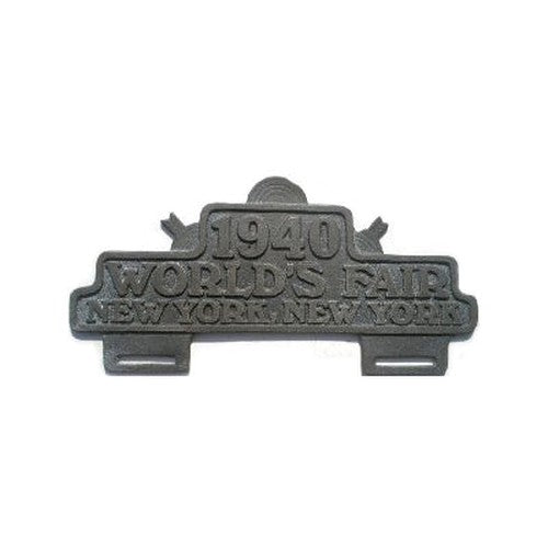 1940 World's Fair License Plate Topper - V-Twin 48-1940
