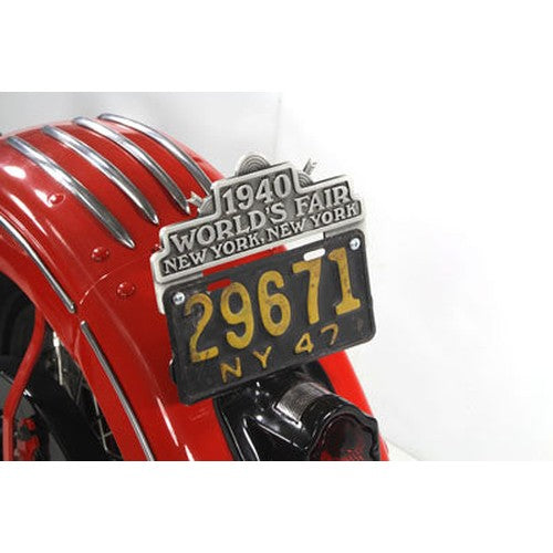 1940 World's Fair License Plate Topper - V-Twin 48-1940