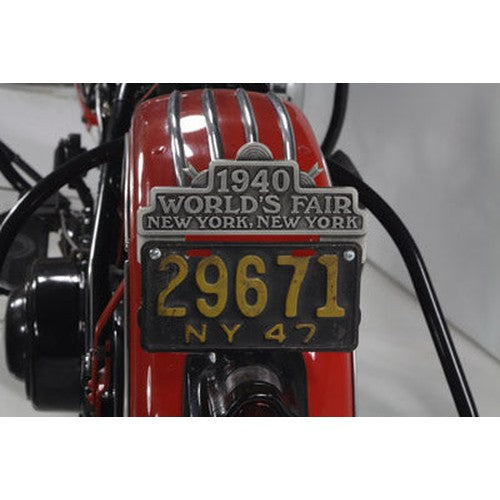1940 World's Fair License Plate Topper - V-Twin 48-1940