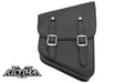 Ultima Black Cowhide Two Buckle Saddlebag Right Side