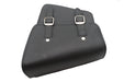 Ultima Black Cowhide Two Buckle Saddlebag Right Side - additional view 3