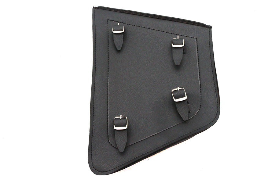 Ultima Black Cowhide Two Buckle Saddlebag Right Side - additional view 4